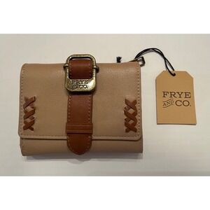 Frye and Co Roebuck Tri-Fold Olivia Wallet Brown Western NWT